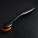 Zodaca Small Head Oval Cream Puff Cosmetic Toothbrush Shaped Powder Makeup Foundation Brush - Black/Brown