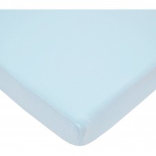 American Baby Company Supreme 100 Percent Cotton Jersey Knit Fitted Mini Crib Sheet, Blue